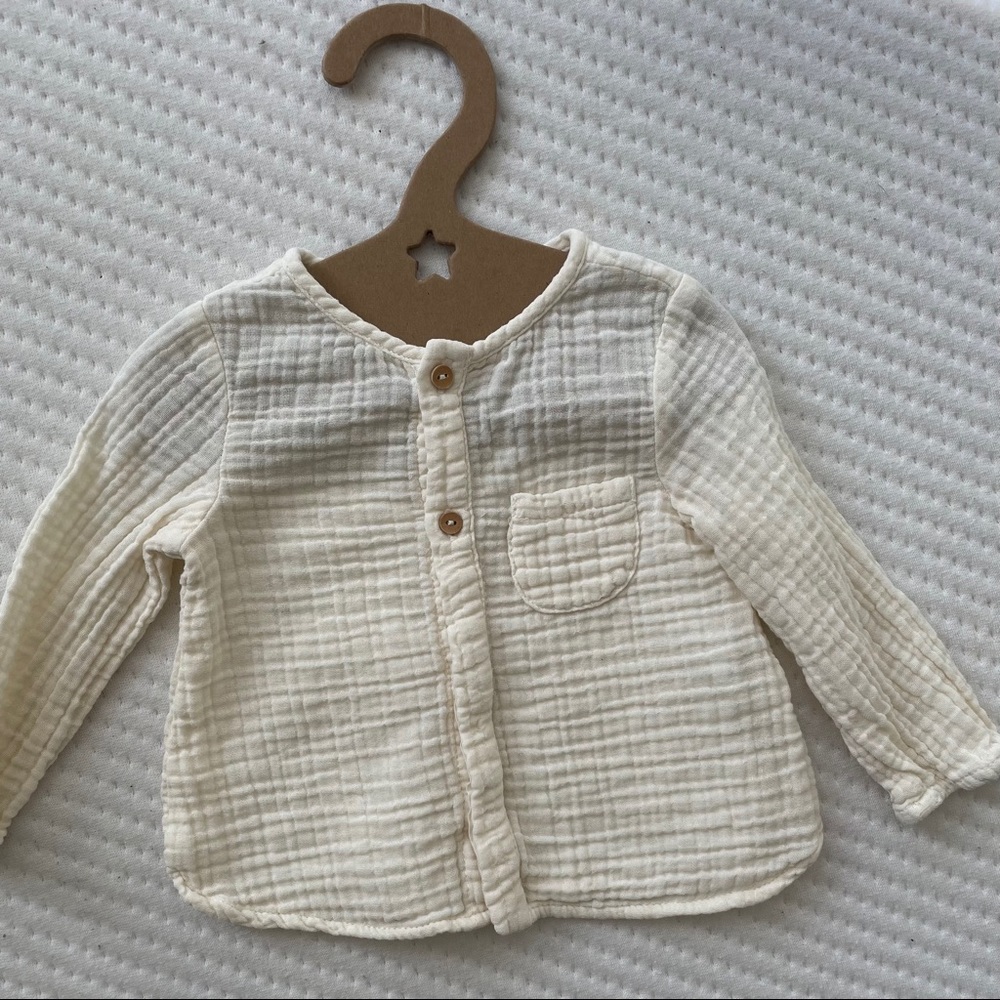 NWOT Muslin Cotton Baby Shirt